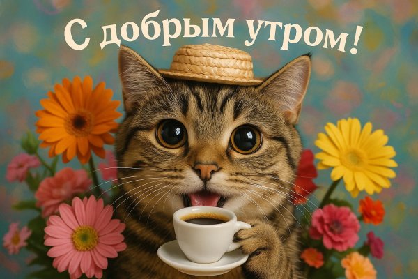 Утро с пушистым другом и чашкой кофе. Изображение из нейросети Sora Images