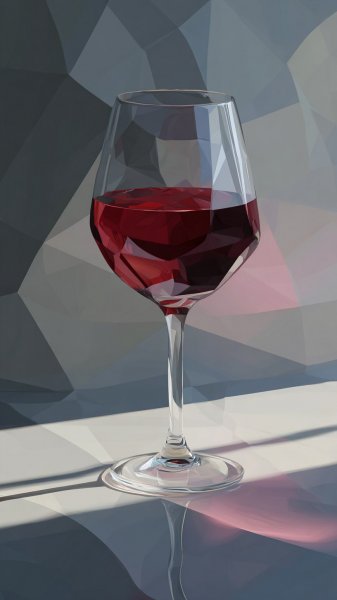 Элегантный минимализм и винный акцент в пастельных тонах. Картинка из нейросети Миджорни