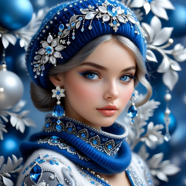 Изысканный образ: нежность кашемира и утонченные акценты. Нейросеть Stable Diffusion