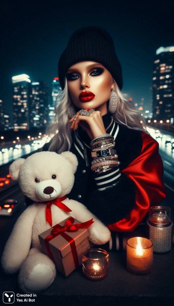 Ночная элегантность: ретро-фотосессия в объятиях города и тайн. Генерация из нейросети Dalle 3