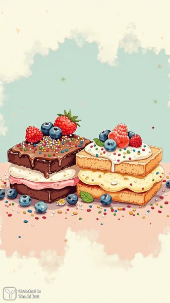 Сладкий десерт: иллюстрации мороженого в стиле раскраски. Нейросеть Flux