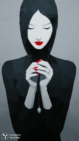 Минимализм в черно-белых тонах: геометрическая элегантность и детализированный акцент. Нейронная сеть Миджорни