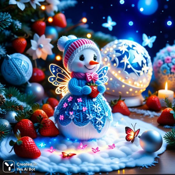 Зимняя сказка: волшебный мир на столе в деталях высокой четкости. Картинка из нейронной сети Стейбл Дифьюжн