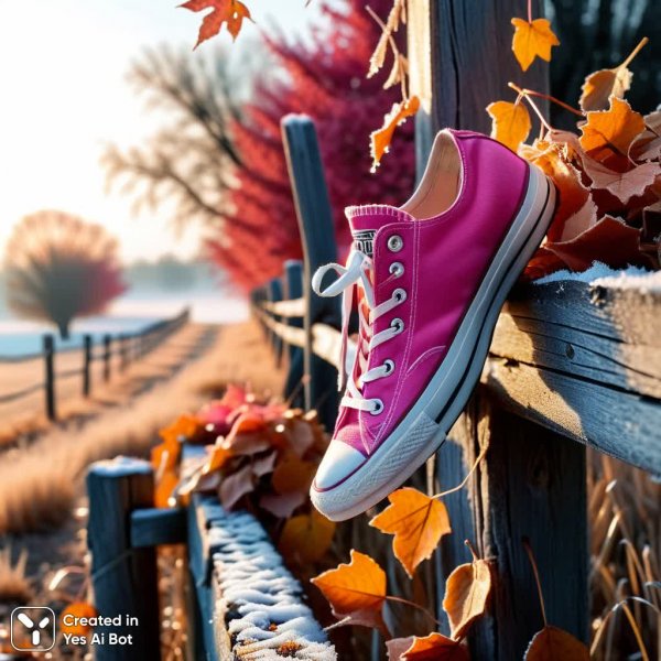 Осеннее настроение: розовая ностальгия и хрустящие листья. Генерация из нейросети Stable Diffusion