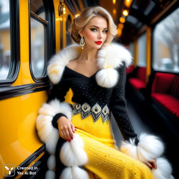 Изысканная красота в объятиях ангорской нежности и мерцающего серебра. Картинка из нейросети Stable Diffusion