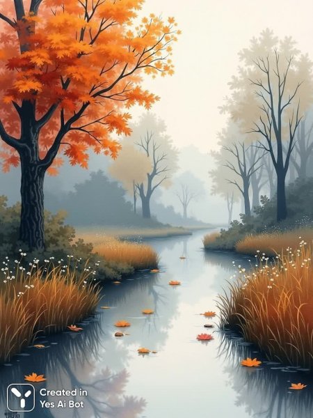 Осенняя тоска в тихой деревушке. Нейронная сеть Flux