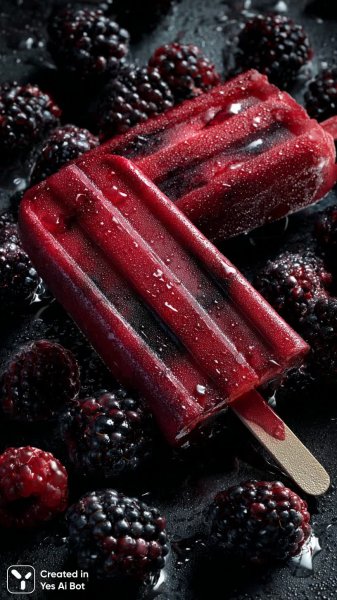 Черничный попкорновый фон темный реалистичный стиль. Изображение из нейронной сети Миджорни