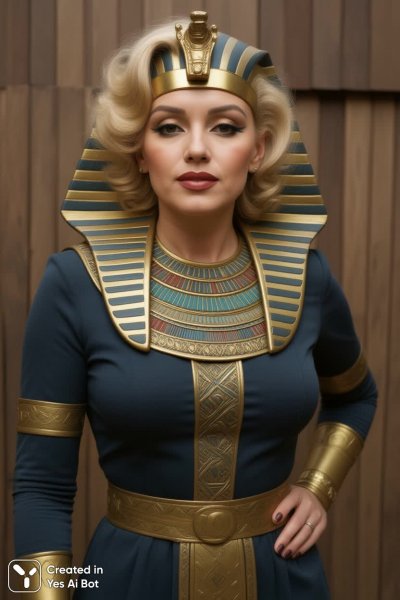 Египетский образ с сохранением черт лица и возраста. Нейросеть Qwen Images