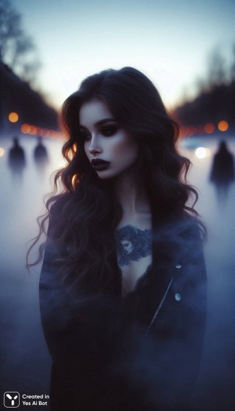 Готическая красота в сумеречном свете плёнки. Нейронная сеть Далли 3