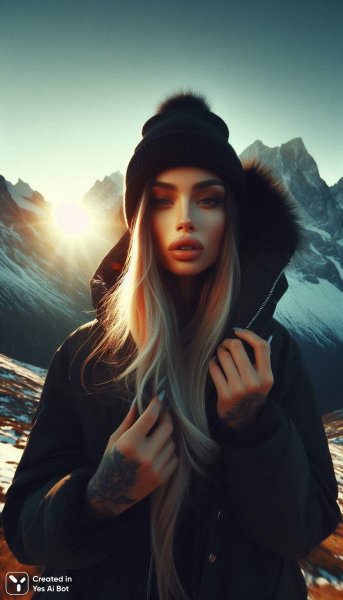 Зимняя готика: романтика пленки и горных вершин. Картинка из нейросети Dalle