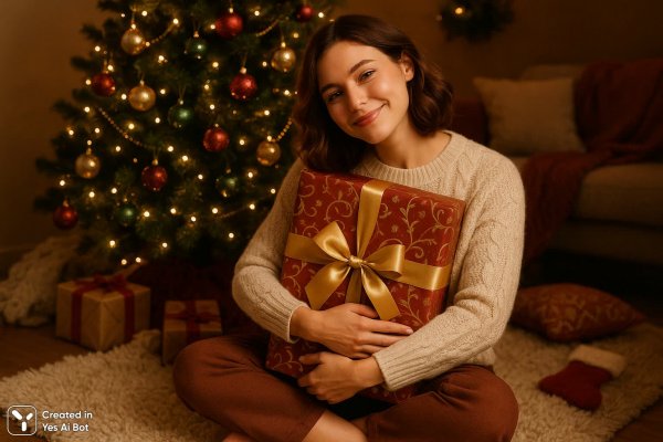 Новогоднее чудо: уют, подарки и искренняя радость в преддверии праздника. Нейросеть Sora Images