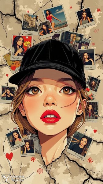 Лицо в тени: портрет среди хаоса городских снимков и бетона. Картинка из нейронной сети Flux Ai