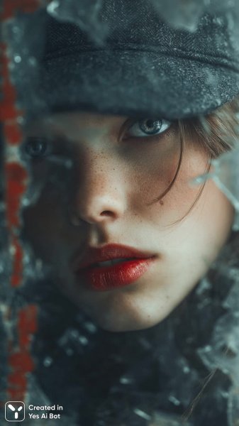 Лицо в тени: портрет среди хаоса городских воспоминаний и разбитых надежд. Картинка из нейросети Миджорни