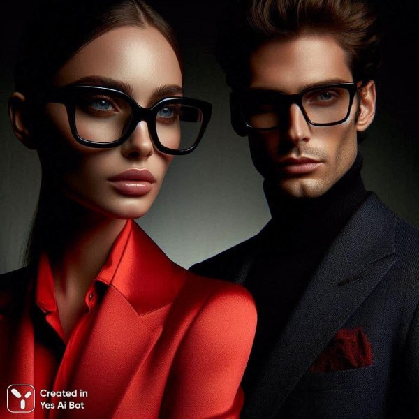 Модный дуэт: Стильная фотография в сером ключе. Нейросеть Dalle