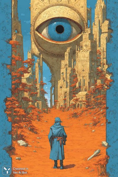 Сновидческий архитектор: Затмение времени и песок грез. Нейронная сеть Midjourney