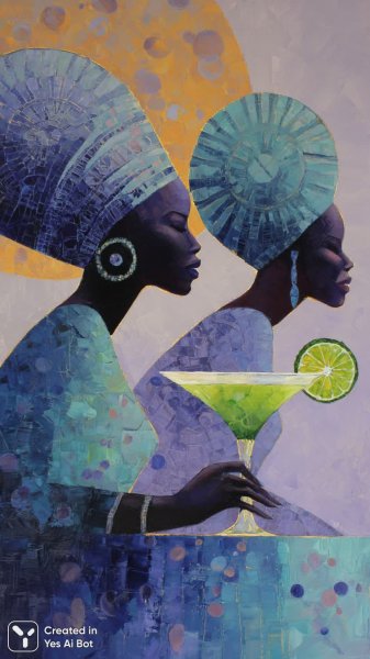 Элегантность и традиции: минималистичный взгляд на африканскую культуру в пастельных тонах. Нейронная сеть Миджорни