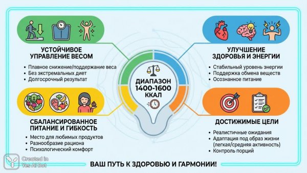 Мотивация к подсчету калорий и здоровому питанию. Изображение из нейронной сети NanoBanana