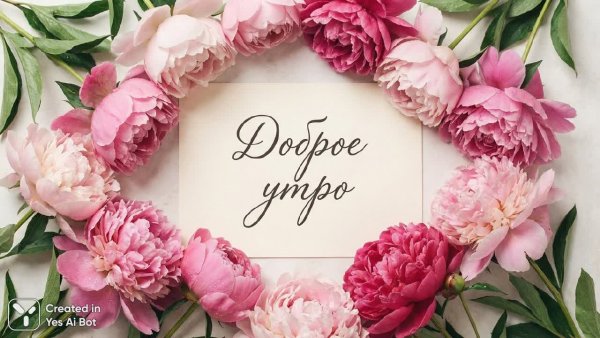 Нежное утро в розовом цветении пионов. Изображение из нейросети NanoBanana