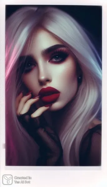 Ночная элегия: пленка, готика и утонченная красота в стиле Polaroid. Нейросеть Dalle 3