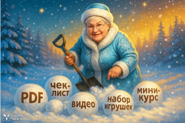 Снегурочка и волшебные подарки зимы. Нейросеть Sora Ai Images