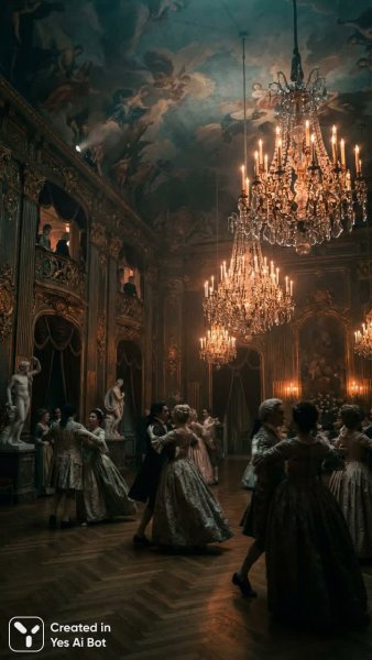 Величие барочного великолепия и танца. Изображение из нейронной сети NanoBanana