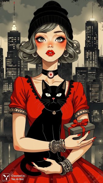 Городской портрет в стиле ретро: эмоции, стиль и немного магии. Нейросеть Flux 1