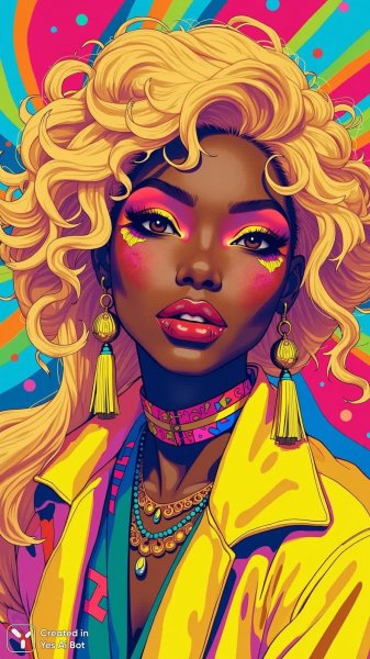 Яркая мода: Эпатаж и стиль в неоновых красках. Нейросеть Flux Ai