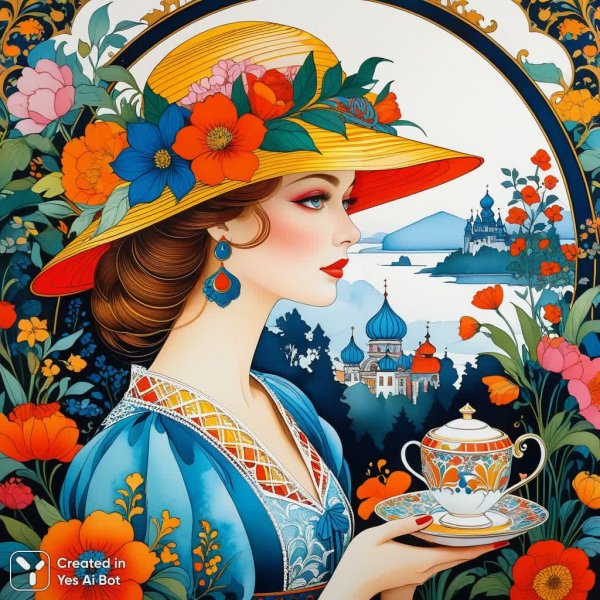 Сказочный мир: иллюстрации в стиле Петра Фролова и Библина. Нейронная сеть Stable Diffusion