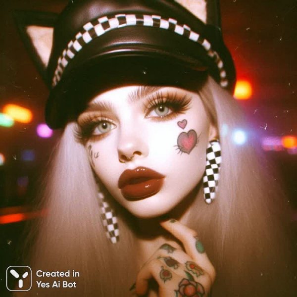 Ночная кошка: пленочный сюрреализм и неоновые тени. Генерация из нейронной сети Dalle