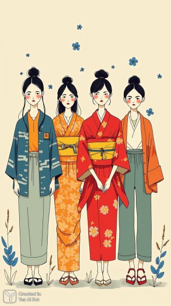 Яркие девушки в стиле минимализм и с цветами на фоне. Генерация из нейронной сети Flux