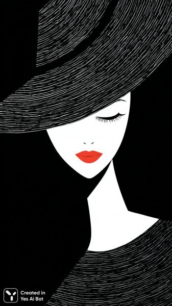 Элегантность в черно-белых тонах: минимализм и стиль современной женщины. Генерация из нейронной сети Миджорни