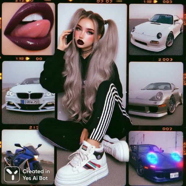 Винтажный глитч: космос, мода и городские скорости. Изображение из нейросети Dalle 3