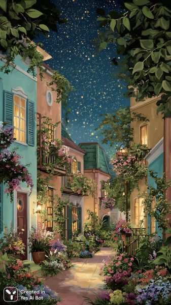 Сказочный мир фольклорного искусства и уюта. Картинка из нейронной сети Midjourney