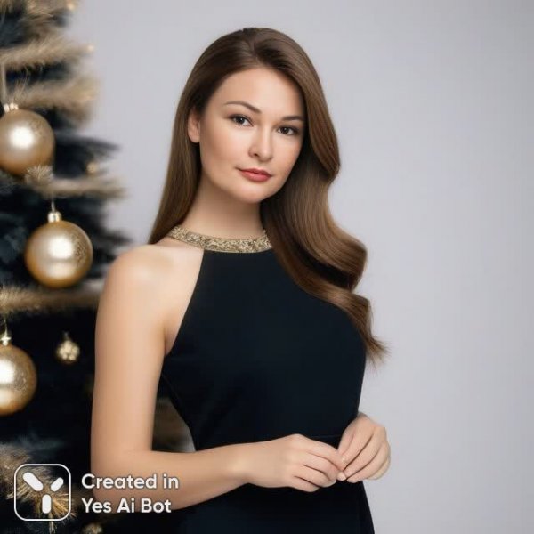 Элегантность в золоте и белом: зимняя сказка. Изображение из нейросети Stable Diffusion