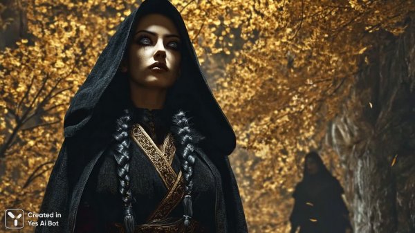 Осенняя охота: Мрачный мир вампиров и механических мух. Картинка из нейросети Midjourney