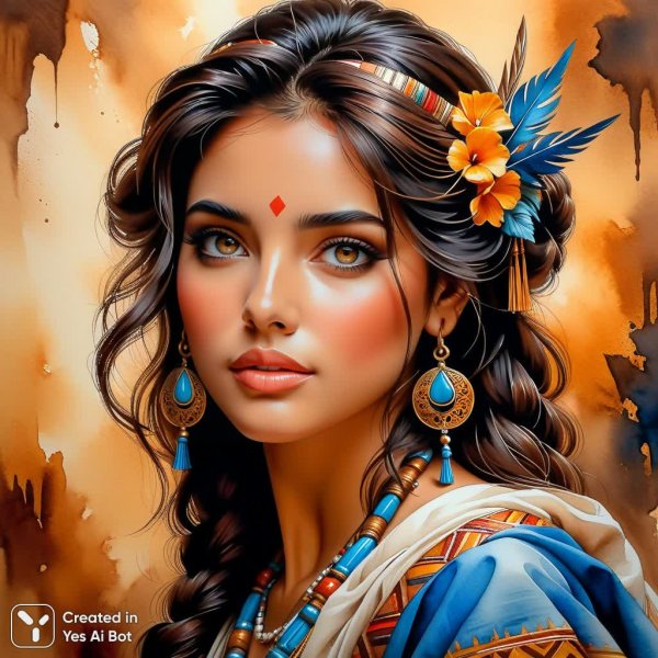 Орпинас: старинная акварель с высокой детализацией. Картинка из нейросети Stable Diffusion