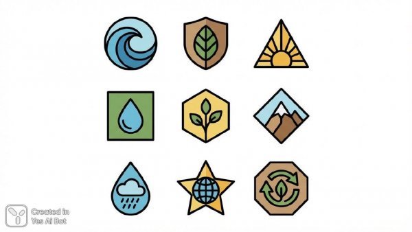 Природные логотипы: минимализм и устойчивость в векторной графике. Картинка из нейросети Нано Банана