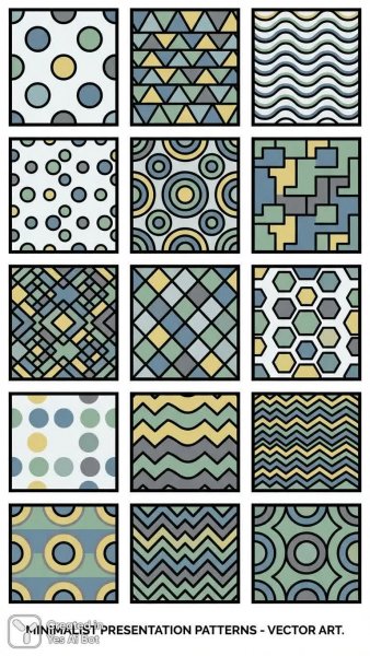 Современные геометрические фоны для дизайна презентаций и цифровых продуктов. Изображение из нейронной сети Нано Банана