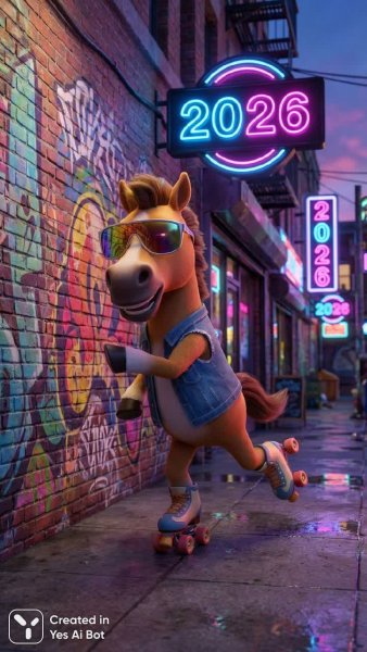 Конь на роликах в городском стиле. Генерация из нейросети Nano-Banana