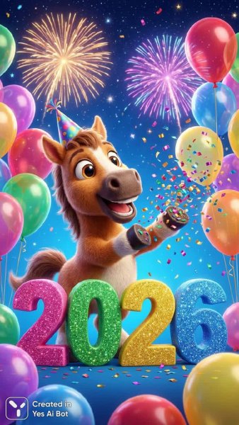 Праздничный скачок к 2026 году: Веселье и детская непосредственность. Изображение из нейросети Nano Banana