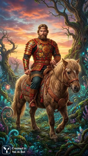 Иван-царевич на ковре-самолете: волшебное приключение в ярких красках. Генерация из нейросети NanoBanana