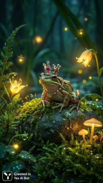 Зачарованная лягушка: сказка русского фольклора в ярких деталях. Картинка из нейронной сети Nano Banana