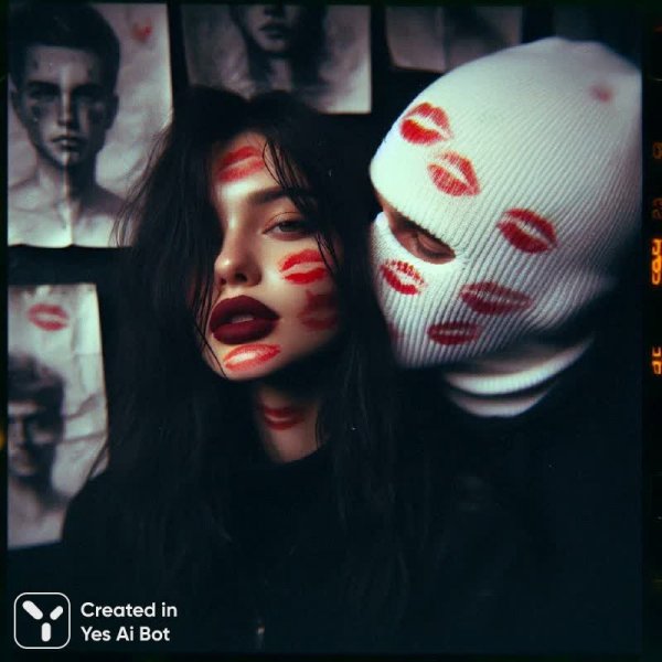 Ночная романтика в стиле плёнки: размытые чувства и таинственные образы. Картинка из нейронной сети Dalle 3