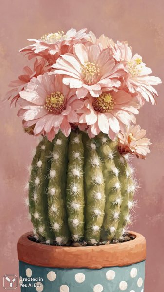 Забавные кактусы: набор иллюстраций в мультяшном стиле для вашего проекта. Нейронная сеть Midjourney