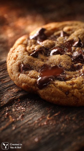 Искушение шоколадного печенья: теплая атмосфера и фотореализм. Генерация из нейросети Миджорни