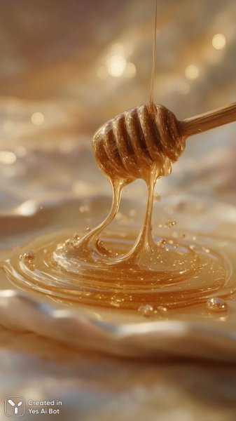 Золотой мёд: капли тепла и совершенства в деталях студийной фотографии. Нейронная сеть Midjourney