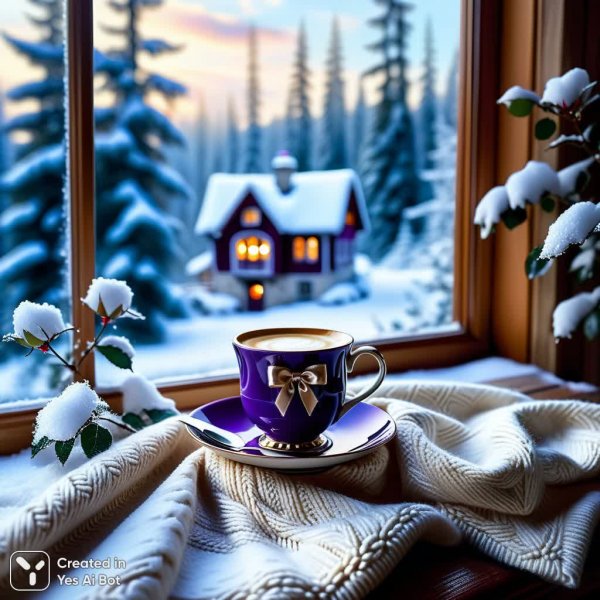 Зимняя роскошь и уют: тактильные ощущения в каждом кадре. Изображение из нейросети Stable Diffusion