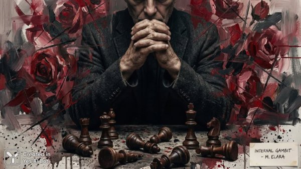 Искусная игра отчаяния: реальность сквозь призму абстракции и скрытые чувства. Картинка из нейросети Нано Банана