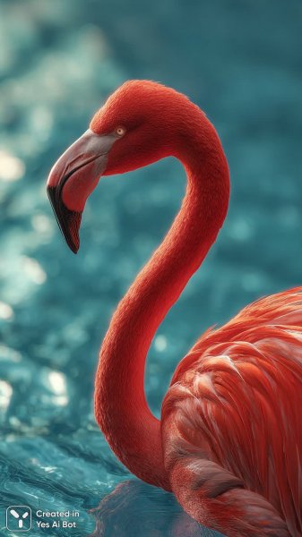 Розовый фламинго с бананом: сюрреалистичная фантазия в нежных тонах. Нейросеть Midjourney