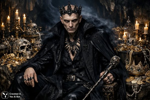 Кощей Бессмертный: Властелин сокровищ и мрачной тайны. Нейросеть Sora Images